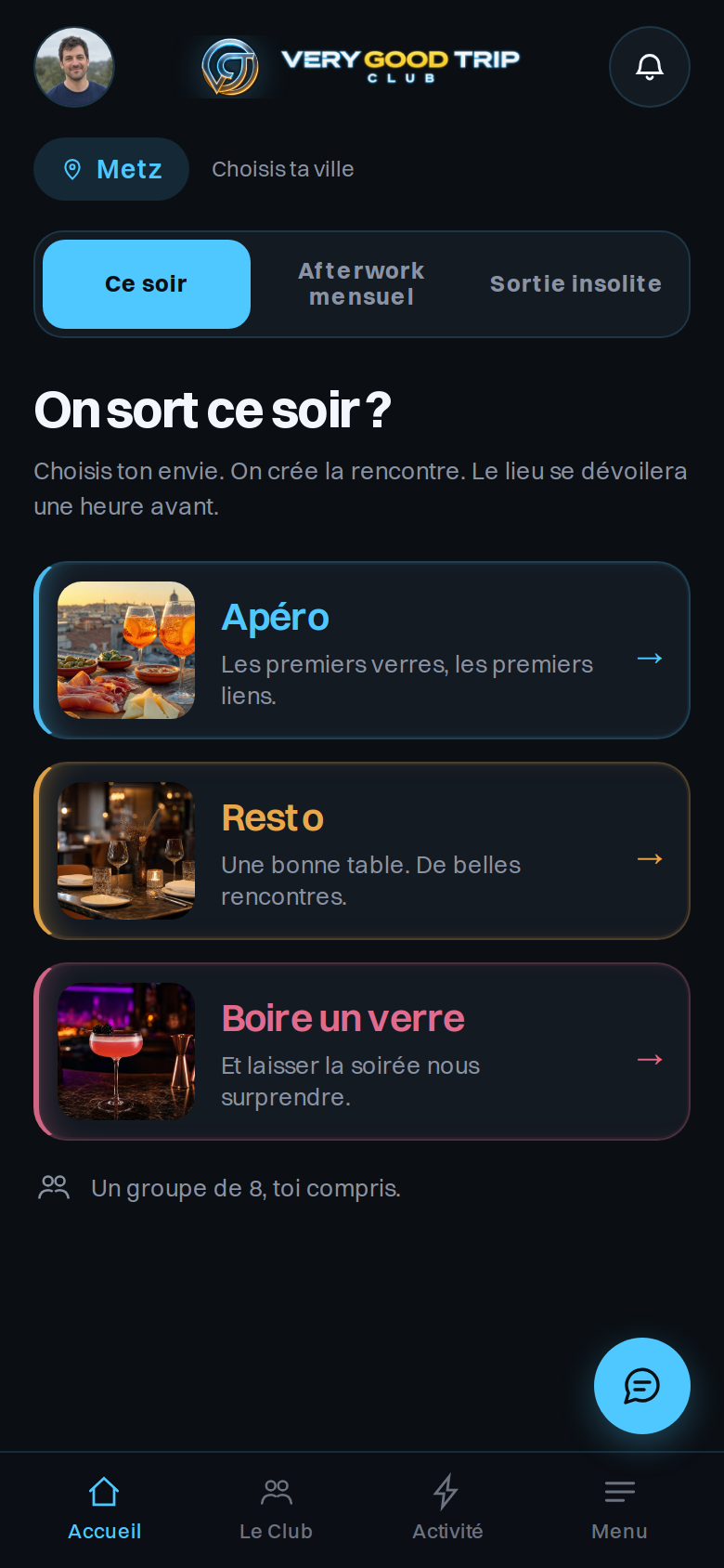 Accueil · Ce soir, avec Boire un verre en rose